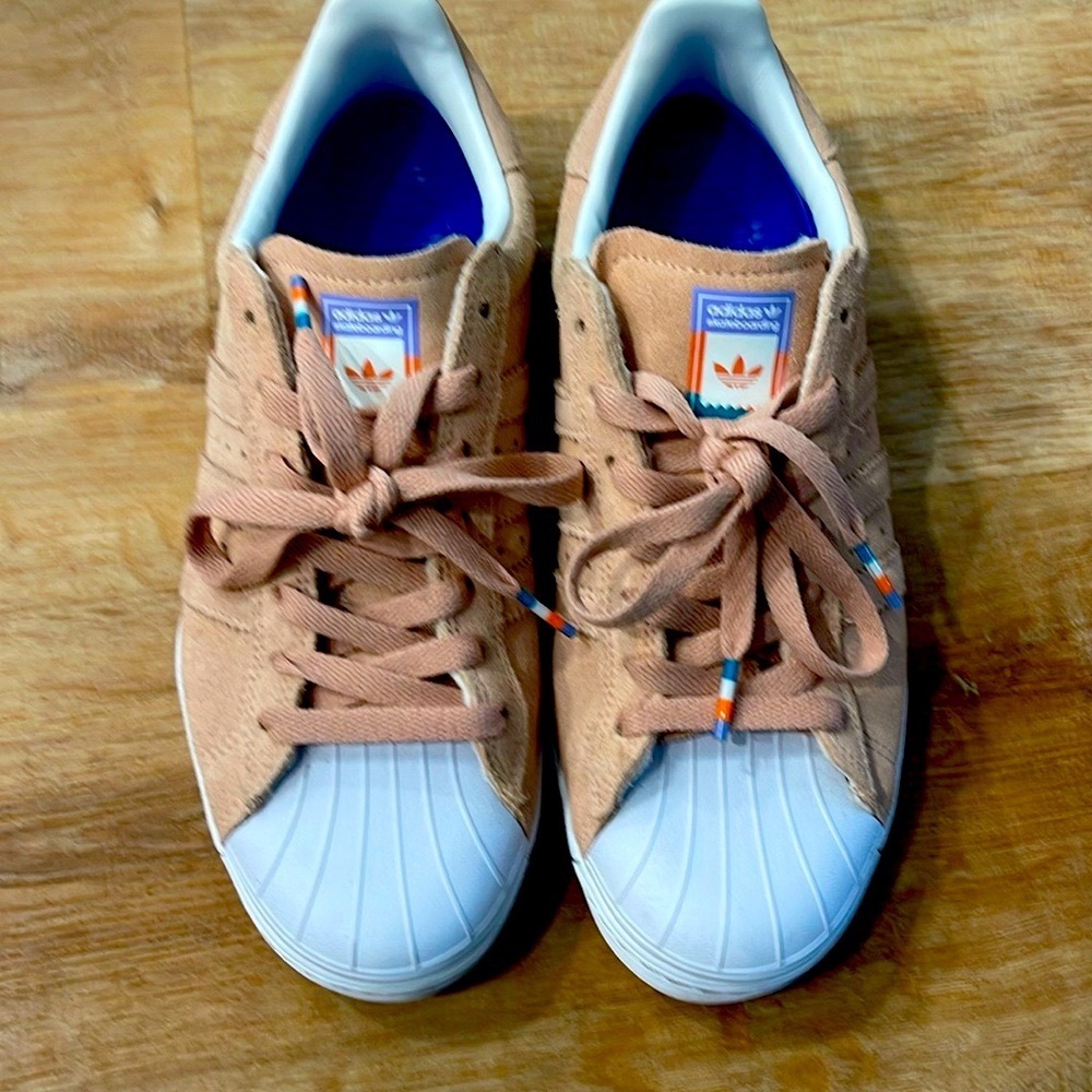Adidas Mens Superstar Vulc ADV Pale Pink Shoes (CG4839), Size: 6